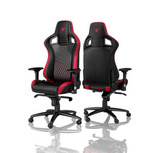 noblechairs EPIC Gaming Chair - mousesports Edition - Black/Red - Image 2