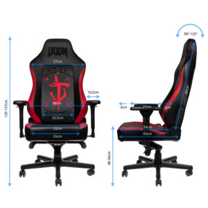 noblechairs HERO Gaming Chair - DOOM Edition - Image 2