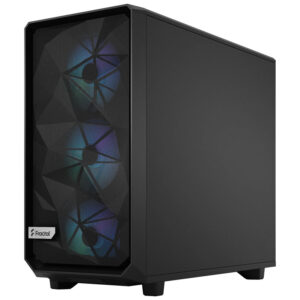 Fractal Design Meshify 2 RGB Mid Tower, Light Tint, Tempered Glass, Black - Image 2
