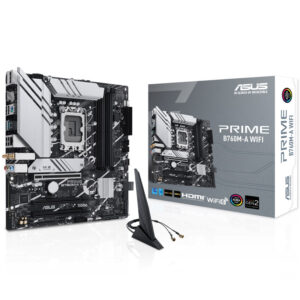 ASUS Prime B760M-A WIFI, Intel B760 Mainboard, Sockel 1700, DDR5