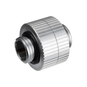 EK Water Blocks EK-Quantum Torque G1/4 inch Extension straight MM 14 - rotatable, Satin Titanium - Image 2