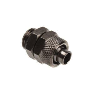 Connection straight G1/4 inch female thread to 11/8mm - nickel black