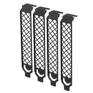 SilverStone SST-Aeroslots-2B - PCI slot covers, 4 pieces - black