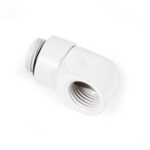 Alphacool Eisfrost L-connector rotatable G1/4 female to G1/4 female - 4 pieces white - Image 2