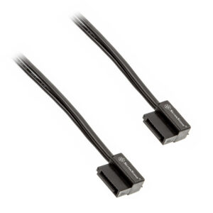 SilverStone SST-CP11B Super Low Profile SATA-Cable - 50 cm, black