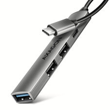 AXAGON HUE-STC USB Hub - 3x USB-A, 1x USB-C, 12cm USB-C Cable