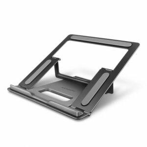 AXAGON STND-LR Laptop and Tablet Stand, 360° Rotation, Height Adjustable - Silver