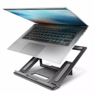 AXAGON STND-LR Laptop and Tablet Stand, 360° Rotation, Height Adjustable - Silver - Image 2