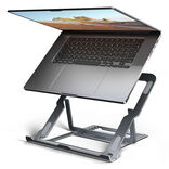 AXAGON STND-LAG Laptop Stand, height-adjustable, foldable, aluminium - grey