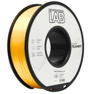 3D Plastikas - Filamentas PLA Silk brass | 1.75 mm, 1 kg | Professional LAB