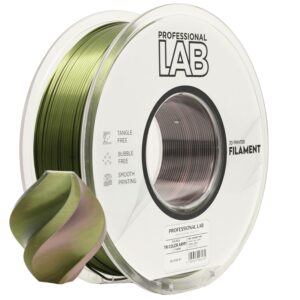3D Plastikas - Filamentas Silk PLA Tri Color Army | 1.75 mm, 1 kg | Professional LAB