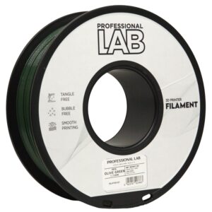 3D Plastikas - Filamentas PETG olive green | 1.75 mm, 1 kg |  Professional LAB - Image 1