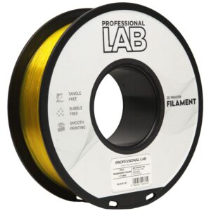 3D Plastikas - Filamentas PETG transparent yellow | 1.75 mm, 1 kg |  Professional LAB