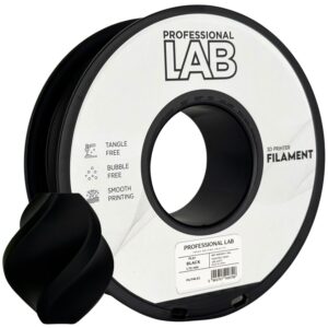3D Plastikas - Filamentas PLA+ black | 1.75 mm, 1 kg | Professional LAB