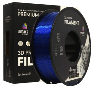 3D Plastikas - Filamentas PETG transparent blue | 1.75 mm, 1 kg | SPrint - Image 1