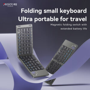 Yesido Keyboard KB27 wireless foldable black - Image 2