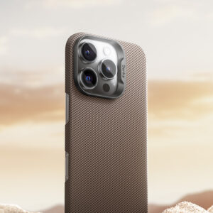 Benks Etui Magnetic Armor Tint Kevlar 1000D (SA66) skirtas Apple iPhone 16 Pro Max geltonos spalvos - Image 5