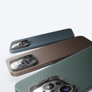 Benks Etui Magnetic Armor Tint Kevlar 1000D (SA66) skirtas Apple iPhone 16 Pro Max geltonos spalvos - Image 7