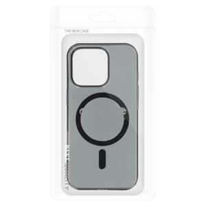 Transparent Slim Magsafe dėklas skirtas Apple iPhone 16 juodos spalvos - Image 6