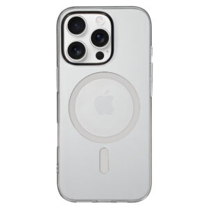 Transparent Slim Magsafe dėklas skirtas Apple iPhone 16 Pro pilkos spalvos - Image 2