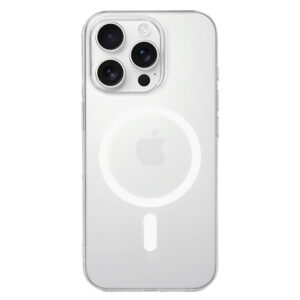 Transparent Slim Magsafe dėklas skirtas Apple iPhone 16 Pro baltos spalvos - Image 2
