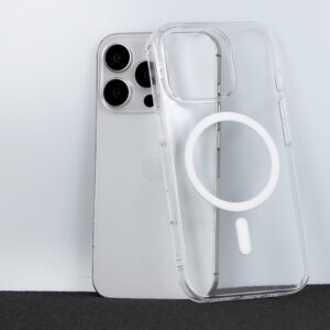 Transparent Slim Magsafe dėklas skirtas Apple iPhone 16 Pro baltos spalvos - Image 5