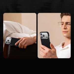 Benks Magnetic Armor Air Armor Grid Kevlar dėklas Metal Frame 600D (0040) skirtas Xiaomi 17 Pro Max juodos spalvos - Image 9