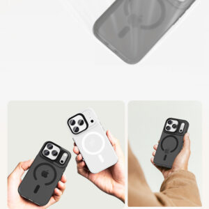 Benks Magnetic Lucid Armor dėklas (K069) skirtas Apple iPhone 17 Pro juodos spalvos (Camera Control Button) - Image 6