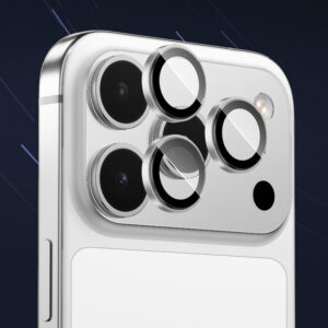 Benks Apsauginis stiklas Glass Warrior Lens Protector on camera skirtas Apple iPhone 17 Pro/17 Pro Max (lens 3 vnt) silver - Image 4