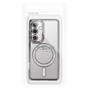 Bling Magsafe dėklas skirtas Samsung Galaxy S26 Ultra juodos spalvos - Image 6