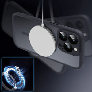 Full Matte Mag dėklas skirtas Xiaomi 15T 5G juodos spalvos - Image 6