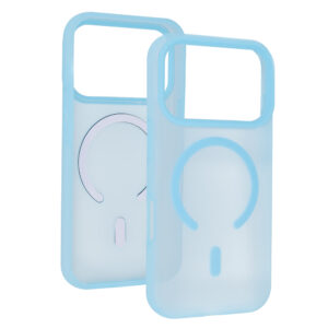 Tel Protect Mist Matte Magsafe dėklas skirtas Apple iPhone 15 light mėlynos spalvos - Image 4