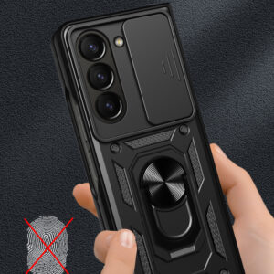 Slide Camera Armor dėklas skirtas Samsung Galaxy Z Fold 7 Black - Image 2