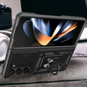Slide Camera Armor dėklas skirtas Samsung Galaxy Z Fold 7 Black - Image 3