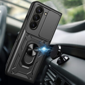 Slide Camera Armor dėklas skirtas Samsung Galaxy Z Fold 7 Black - Image 4