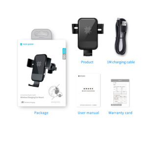 Rock Magnetic gravity car holder EDZ-03 induction to air vent black - Image 8