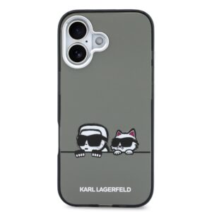 Karl Lagerfeld IML K&CH Heads Logo MagSafe dėklas skirtas Apple iPhone 17 juodos spalvos - Image 2