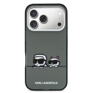 Karl Lagerfeld IML K&CH Heads Logo MagSafe dėklas skirtas Apple iPhone 17 Pro Max juodos spalvos - Image 2