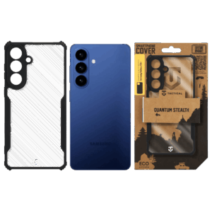 Tactical Quantum Stealth dėklas skirtas Samsung Galaxy S26+ skaidrus/juodos spalvos - Image 2
