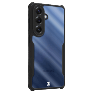 Tactical Quantum Stealth dėklas skirtas Samsung Galaxy S26 skaidrus/juodos spalvos