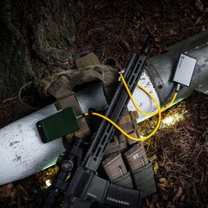 Tactical Fat Man 2.0 kabelis USB-C/USB-C 1m geltonos spalvos - Image 2