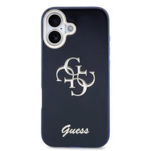 Guess IML 4G Script Metal Logo dėklas skirtas iPhone 17 Blue - Image 2