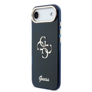Guess IML 4G Script Metal Logo dėklas skirtas iPhone Air Blue