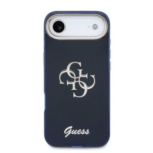 Guess IML 4G Script Metal Logo dėklas skirtas iPhone Air Blue - Image 2