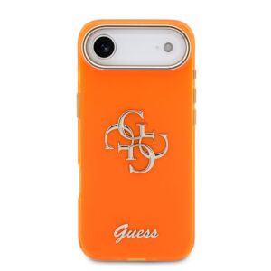 Guess IML 4G Script Metal Logo dėklas skirtas iPhone Air Orange - Image 2