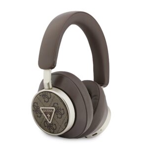 Guess PU 4G Triangle Logo ENC Wireless Headphone Brown