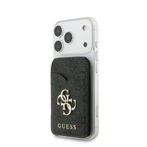 Guess PU 4G Mirror MagSafe Cardslot Stand Black