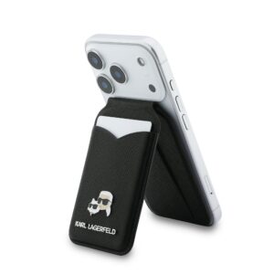 Karl Lagerfeld Mirror MagSafe Cardslot Stand Black - Image 2