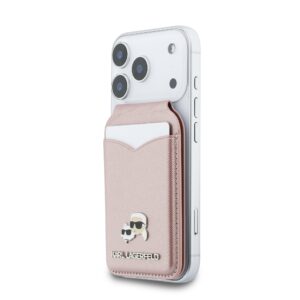 Karl Lagerfeld Mirror MagSafe Cardslot Stand Pink