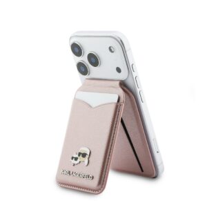 Karl Lagerfeld Mirror MagSafe Cardslot Stand Pink - Image 2